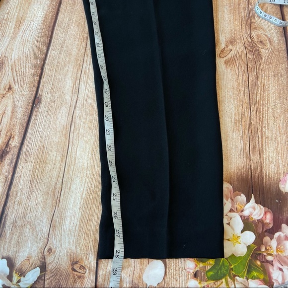 NWT Gibbon Latimer Black High Waist Self belted career pants Size 6 - Picture 12 of 13